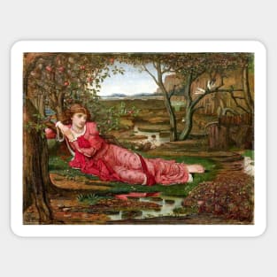 Song Without Words - John Melhuish Strudwick Sticker